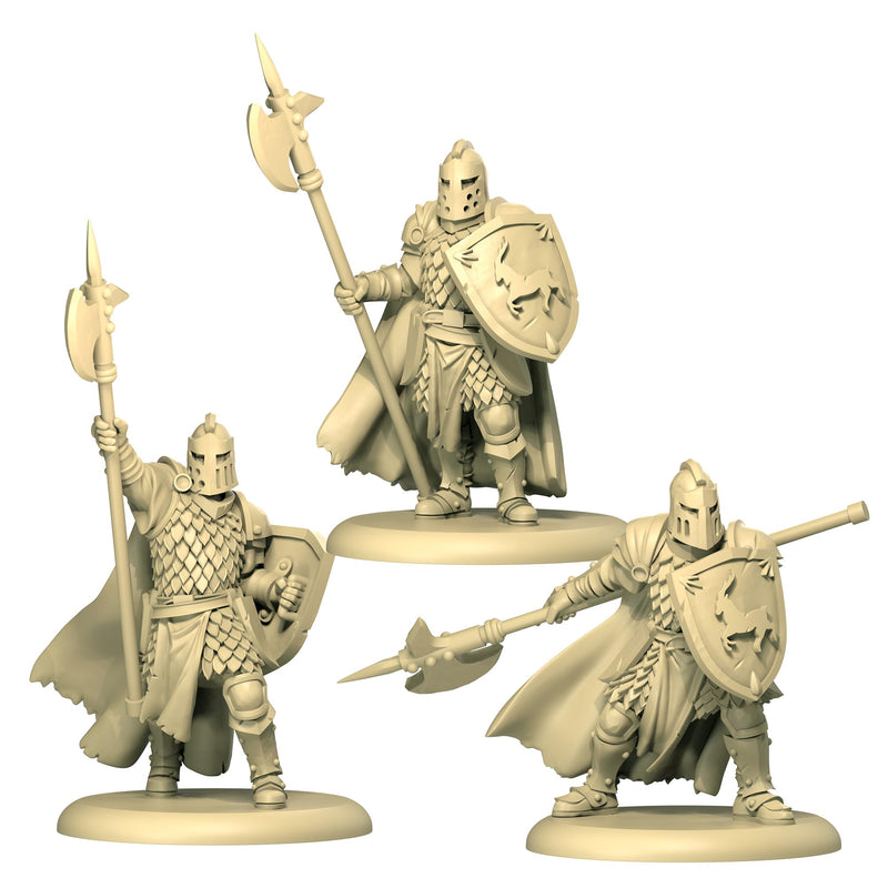 CMON A Song of Ice and Fire Tabletop Miniatures Game Baratheon Halberdiers Unit Box - House Baratheon Vanguard Defense! Strategy Game for Adults, Ages 14+, 2+ Players, 45-60 Minute Playtime, Made