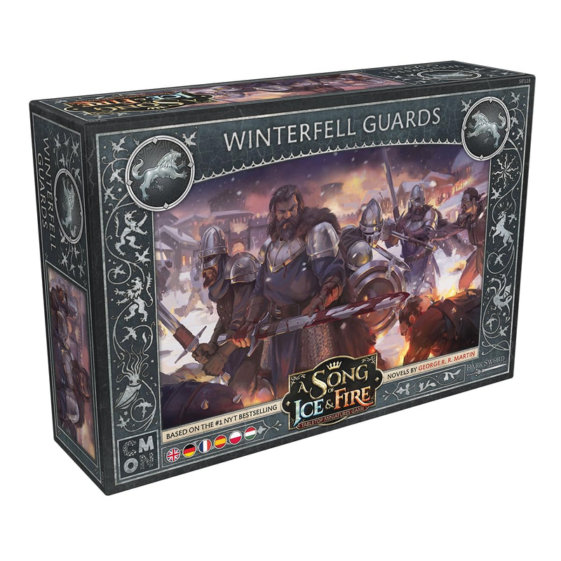 CMON A Song of Ice and Fire Tabletop Miniatures Game Winterfell Guards Unit Box - Stark Frontline Infantry, Strategy Game for Adults, Ages 14+, 2+ Players, 45-60 Min Playtime, Made