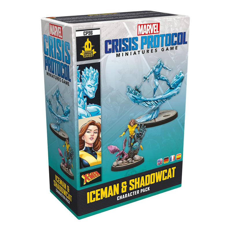 Marvel: Crisis Protocol Iceman & Shadowcat Character Pack - X-Men Miniatures with New Team Tactics! Tabletop Superhero Game, Ages 14+, 2 Players, 90 Minute Playtime, Made by Atomic Mass Games