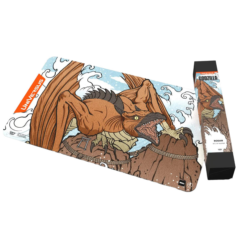 UniVersus Godzilla Challenger Series - Rodan Playmat - 24 x 14 Neoprene Mat, Tabletop Card Game Accessory, UVS Games, Officially Licensed