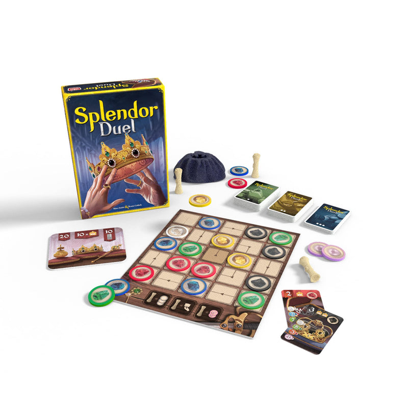 Space Cowboys Splendor Duel Board Game - Two-Player Strategy Game for Intense Gem Collecting Battles - Fun Family Game for Kids and Adults, Ages 10+, 2 Players, 30 Minute Playtime, Made