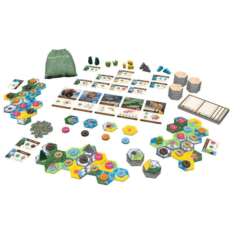 AEG & Flatout Games | Cascadia: Landmarks - Expansion for Award-Winning Board Game, Cascadia | Easy to Learn | Quick to Play | Ages 10+ | Adds 5th & 6th player