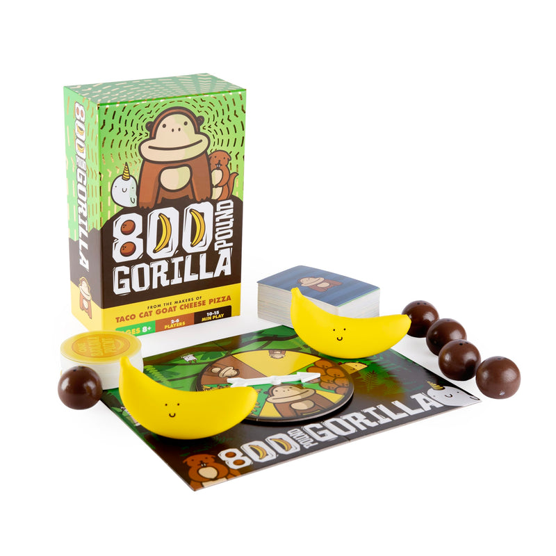 800 Pound Gorilla Board Game by Taco Cat Goat Cheese Pizza - Fun Family Card Game for Kids and Adults – Great for Family Game Night, Birthday Gift for Kids 8+ - Easy, 15 min, 2-6 Players