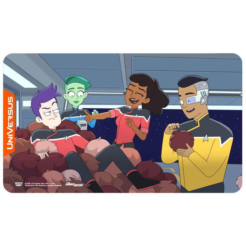 UniVersus: Star Trek: Lower Decks - Tribbles Playmat - 24 x 14 Neoprene Mat, Non-Slip Back, Tabletop Card Game Accessory, UVS Games, Licensed