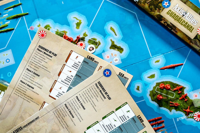 Renegade Game Studios Axis & Allies: Guadalcanal Strategy Board Game for 2 Players | Ages 12+ | 120-80 Min