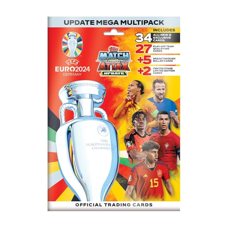 Topps Official Euro 2024 Match Attax Update Mega Multipack (34 Cards)