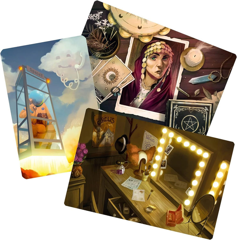 Mysterium Park Board Game - Enigmatic Cooperative Mystery Game with Ghostly Intrigue, Fun for Family Game Night, Ages 10+, 2-7 Players, 30 Minute Playtime, Made by Libellud