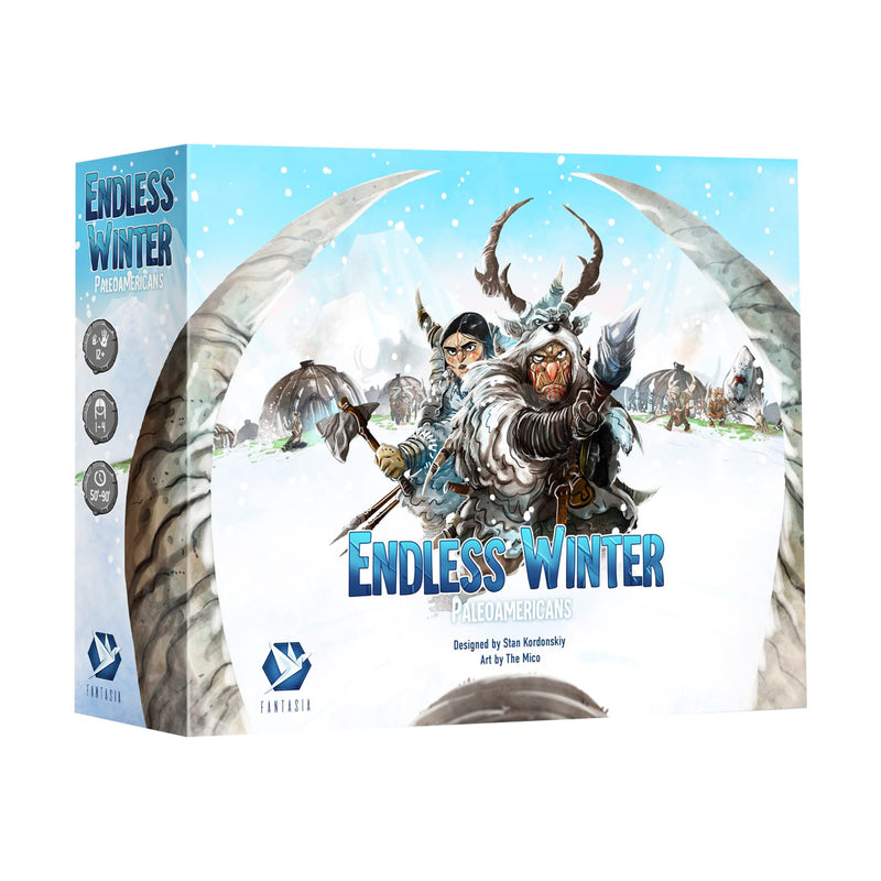 Endless Winter Paleoamericans Board Game | Prehistoric Territory Building Strategy Game for Adults and Kids | Ages 12+ | 1-4 Players | Average Playtime 60-90 Minutes | Made by Fantasia Games