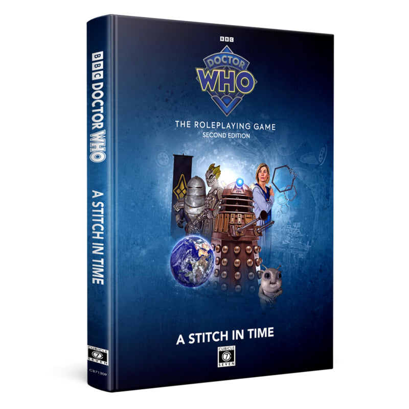 Doctor Who 2E: A Stitch in Time by Cubicle 7, RPG Board Game, For 3 to 6 Players and Ages 14+