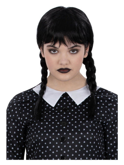 Kids Gothic School Girl Wig Child
