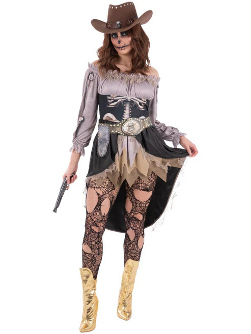 Adults Skeleton Outlaw Cowboy Hat