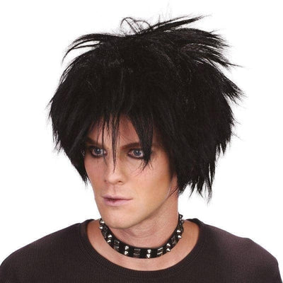 80s Spikey Rock Star Wig Goth Hair_1