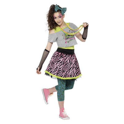 80s Wild Child Costume Multi-Coloured Teen_1