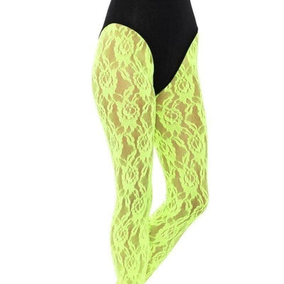 80s Lace Leggings Adult Neon Green_1 sm-45160