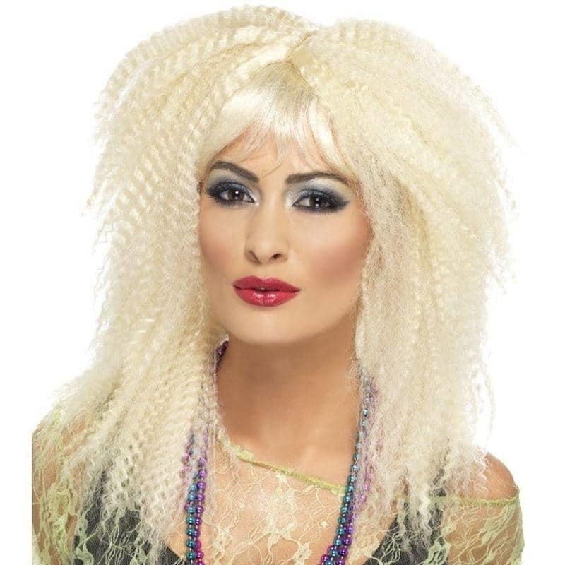 80s Trademark Crimp Wig Adult Blonde_1 sm-23160