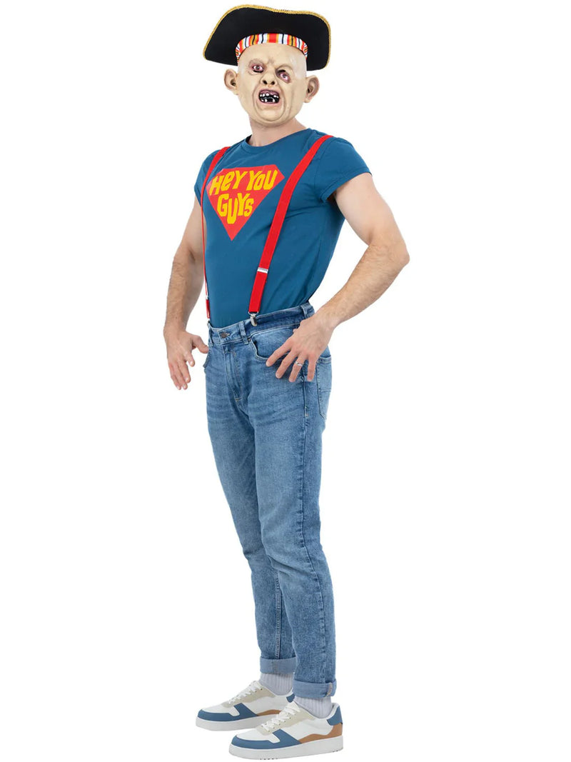 The Goonies Sloth Costume Top Braces Hat Mask