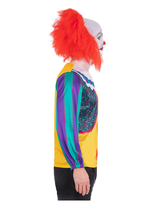 IT Classic Pennywise Top with Printed Clown Details 1990 Movie Costume