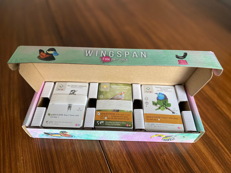 Stonemaier Games: Wingspan Fan Art Pack | Submitted Illustrations of Fan Favorite Birds in Wingspan | Needs Wingspan Base Game to Play