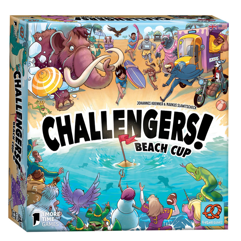 Challengers! Beach Cup Card Game - Strategy Game, Interactive Deck Management Game, Fun Family Game for Adults and Kids, Ages 8+, 1-8 Players, 45 Min Playtime, Made by Pretzel Games