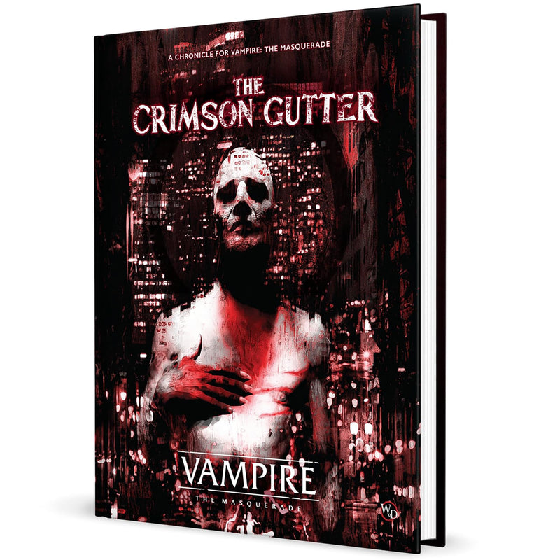 Renegade Game Studios: Vampire The Masquerade 5th Edition RPG: The Crimson Gutter - Chronicle Book, Hardcover RPG Book, 5d Roleplaying Game, Ages 18+