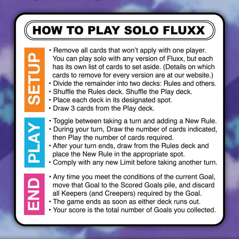 Solo Fluxx Playmat