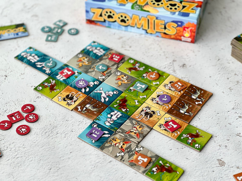 Fireside Games Zoomies – Fast-Paced Dog Walking Family Card Board Game Fun for All Ages Quick Play 2 to 4 Players Ages 10+