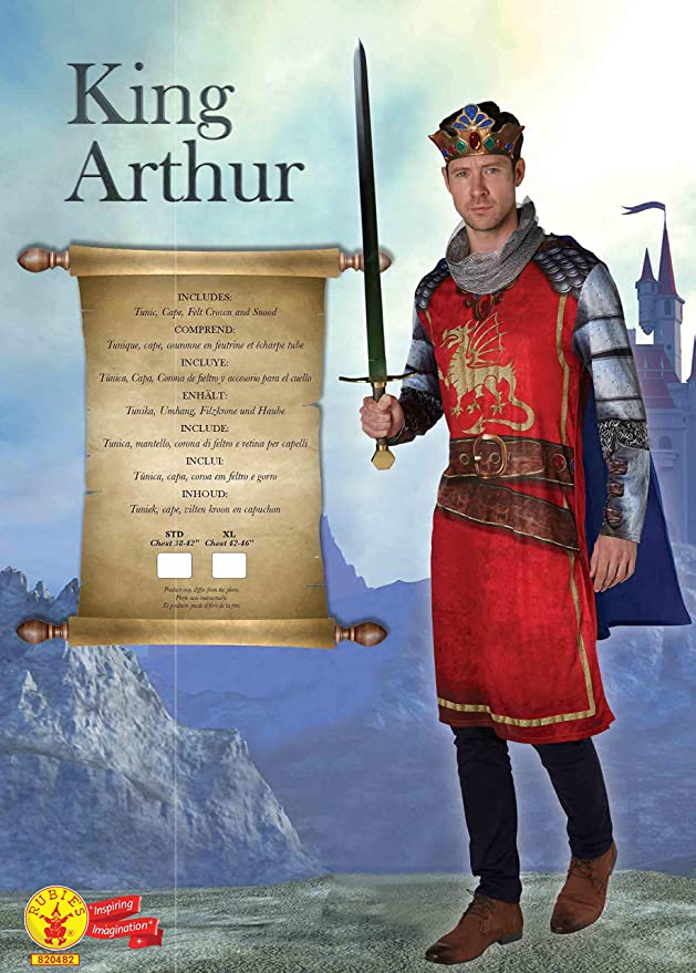 King Arthur Costume Adult Medieval Knight Armour