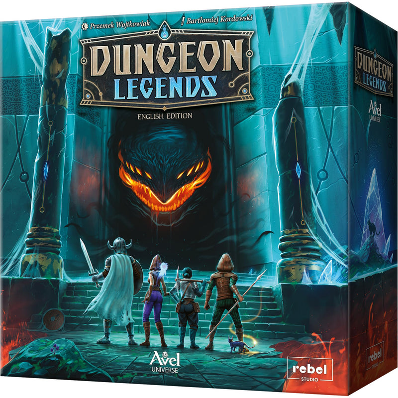 Dungeon Legends Board Game - Cooperative Card-Based Adventure in The Avel Universe! Immersive Fantasy Strategy Game for Kids & Adults, Ages 10+, 1-4 Players, 60-90 Min Playtime, Made by Rebel Studio