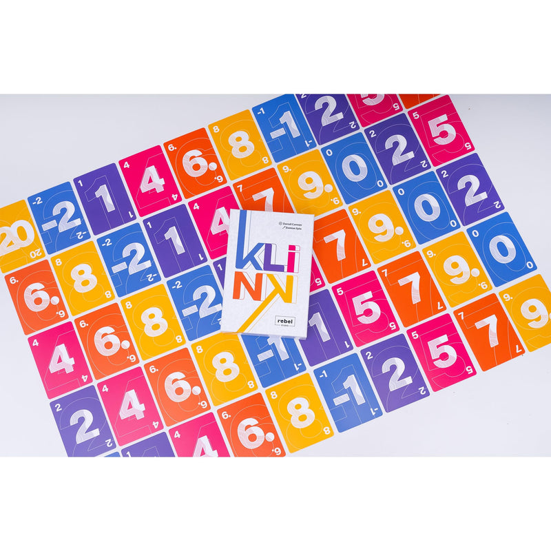 Rebel Klink Card Game - Exciting Push Your Luck Numbers Game, Portable for Parties & Travel, Quick & Easy Family Fun for Kids & Adults, Ages 7+, 3-5 Players, 15-30 Minute Playtime, Made Studio