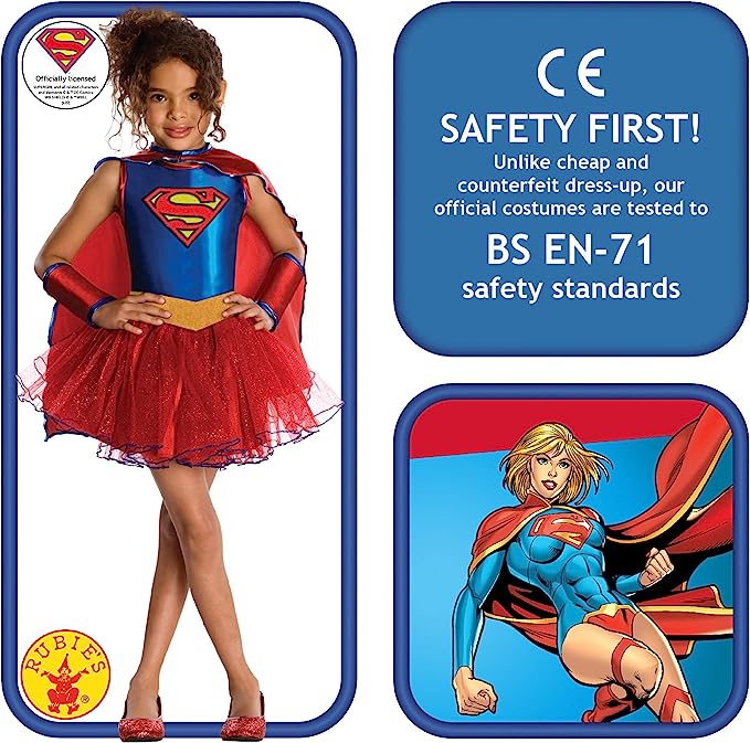 Justice League Childs Supergirl Costume Tutu Dress