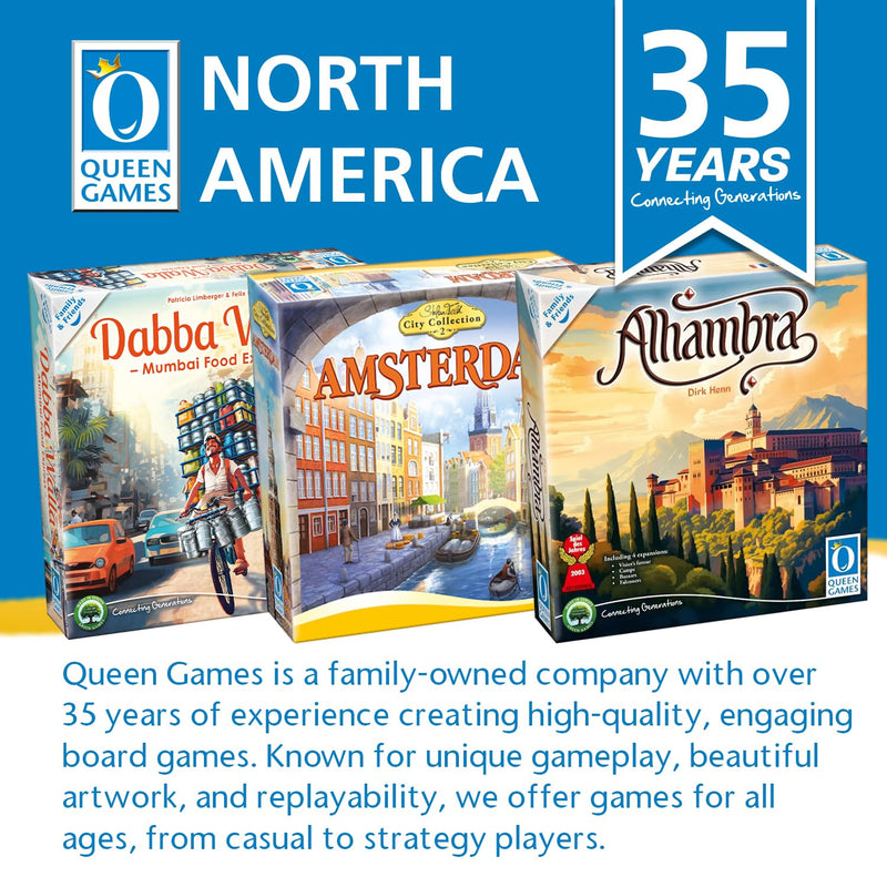 Queen Games Luxor Strategy Board Game for Families, Adults, Kids Ages 8+, 2-4 Players