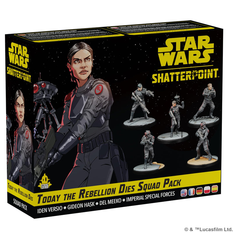 Atomic Mass Games Star Wars Shatterpoint Today The Rebellion Dies Squad Pack - Tabletop Miniatures Game, Strategy Game for Kids and Adults, Ages 14+, 2 Players, 90 Minute Playtime