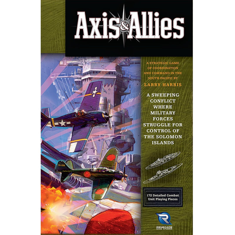 Renegade Game Studios Axis & Allies: Guadalcanal Strategy Board Game for 2 Players | Ages 12+ | 120-80 Min