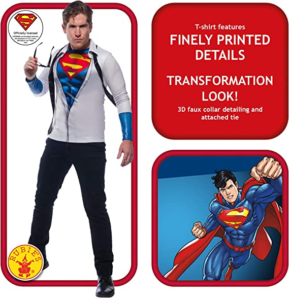 Superman Photoreal Clark Kent Costume Top