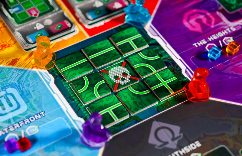 Thunderworks Games - Metrorunner | Strategy Board Game | Sci-fi Rondel Eurogame with Hacking Tile Puzzle | Worker Movement & Resource Collection | Family Game for 1-5 Players Ages 14+ 30-90 Minutes