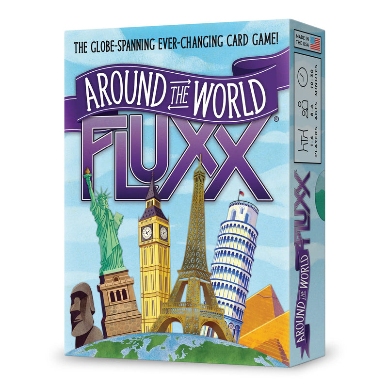 Looney Labs Around The World Fluxx Card Game - Worldwide Adventure with Dynamic Gameplay