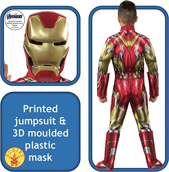Iron Man Child Costume Avengers Endgame 7 MAD Fancy Dress