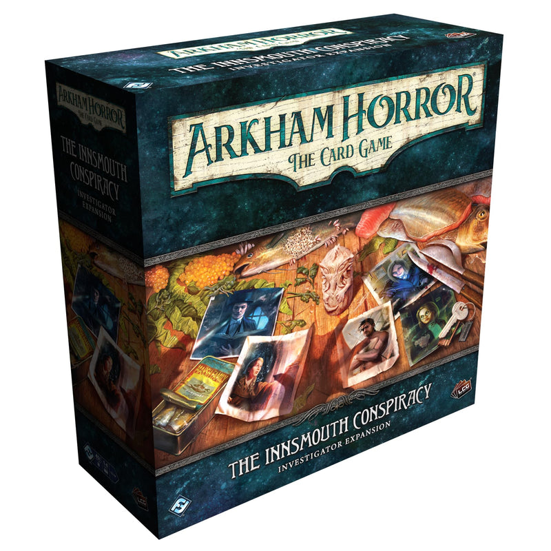 Fantasy Flight Games Arkham Horror The Card Game The Innsmouth Conspiracy Investigator Expansion - Includes Five Unique Investigators! Cooperative LCG, Ages 14+, 1-4 Players, 1-2 Hr Playtime, Made