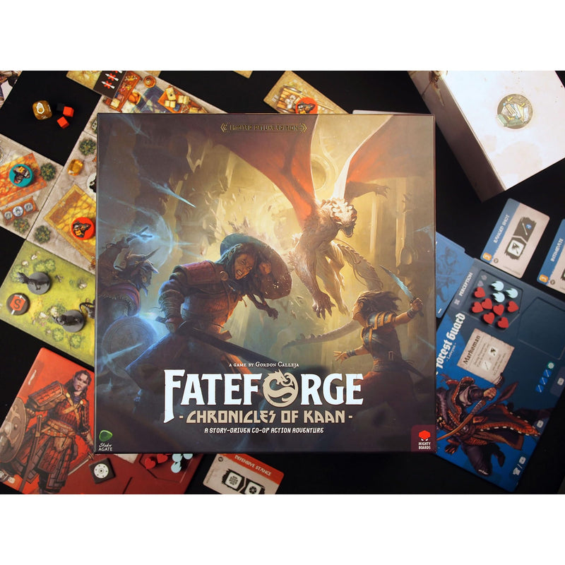 Mighty Boards: Fateforge Chronicles of Kaan - Strategy Board Game, App Story-Driven Co-Op Action Adventure, Fast-Paced Combat, Age 14+, 1-4 Players