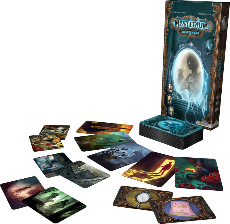 Mysterium Secrets & Lies Board Game EXPANSION - Unravel New Mysteries in the Beloved Cooperative Game! Fun Family Game for Kids & Adults, Ages 10+, 2-7 Players, 42 Minute Playtime, Made by Libellud