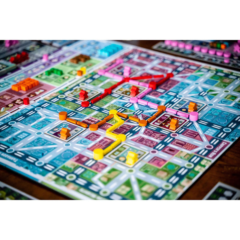 Inside Up Games: Terminus - City Subway Line Building Board Game, Resource Management, Marketplace Economy, Rondel Action Loop, Ages 14, 1-5 Players