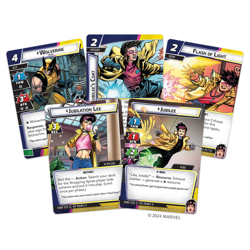 Fantasy Flight Games Marvel Champions The Card Game Jubilee Hero Pack - Superhero Strategy Game, Cooperative Game for Kids and Adults, Ages 14+, 1-4 Players, 45-90 Minute Playtime