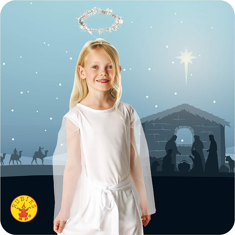 Angel Costume Haunted House Childs Dress with Halo
