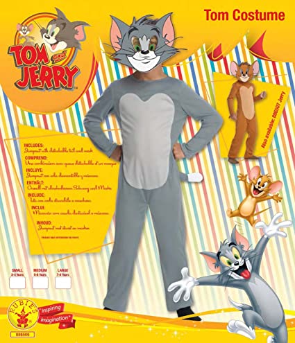Tom and Jerry Childs Cat Grey Costume