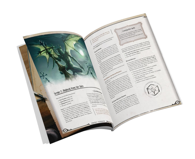 EDGE Studio Arkham Horror The Roleplaying Game Hungering Abyss Starter Set - Immersive RPG Adventure with Dynamic Pool System! Ages 14+, 2-6 Players, 1+ Hour Playtime, Made