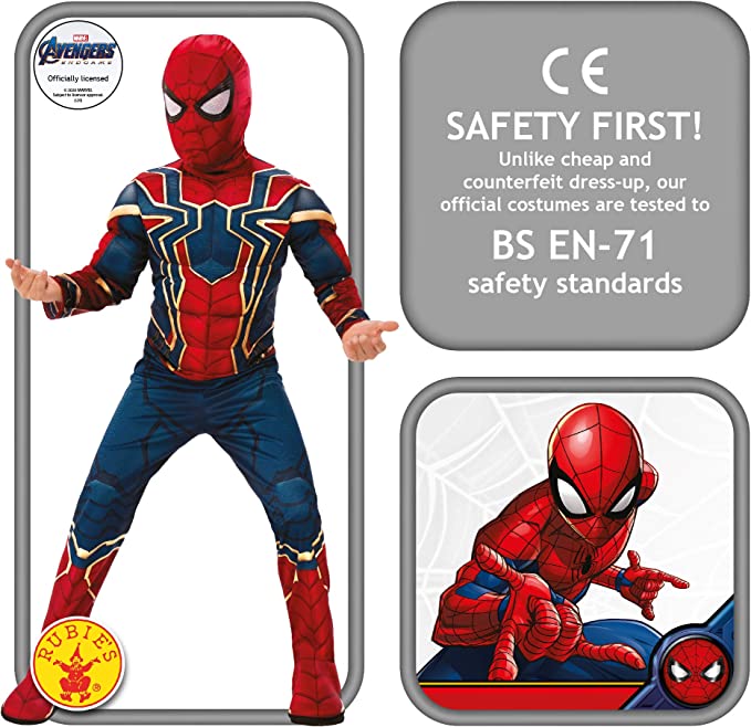 Iron Spider Muscle Child Spiderman Costume with Mask
