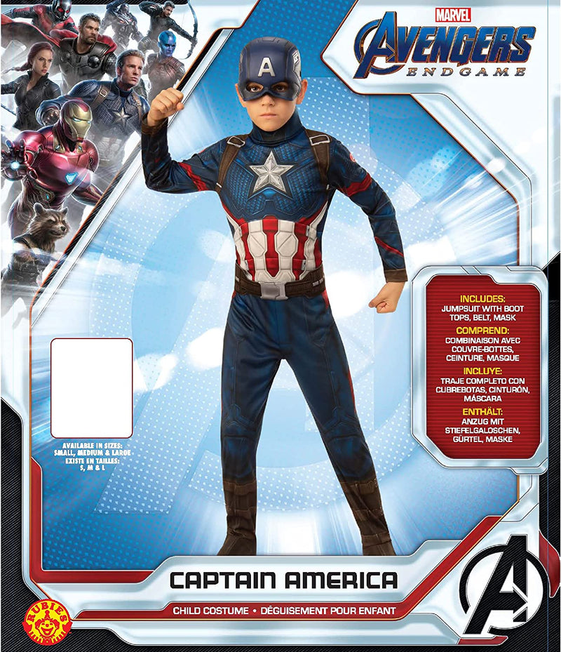 Captain America Boys Costume Avengers 4 4 MAD Fancy Dress