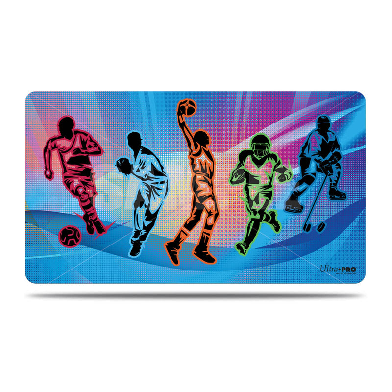 Ultra PRO - Sports Silhouette Breaker Play Mat, Perfect Play Mat for Collectible Sports Cards and Sports Trading Cards, Features Baseball, Soccer, Football, Basketball, & Hockey, Great as Mouse Pad