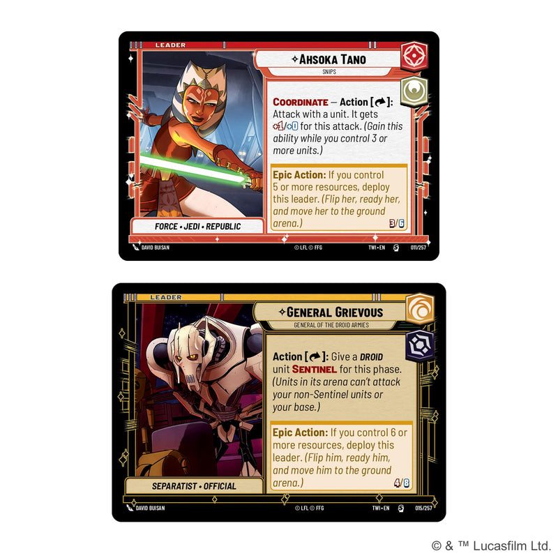 Fantasy Flight Games Star Wars: Unlimited TCG Twilight of The Republic Starter Set - Master The Clone Wars! Trading Card Game for Kids and Adults, Ages 12+, 2 Players, 20 Min Playtime, Made