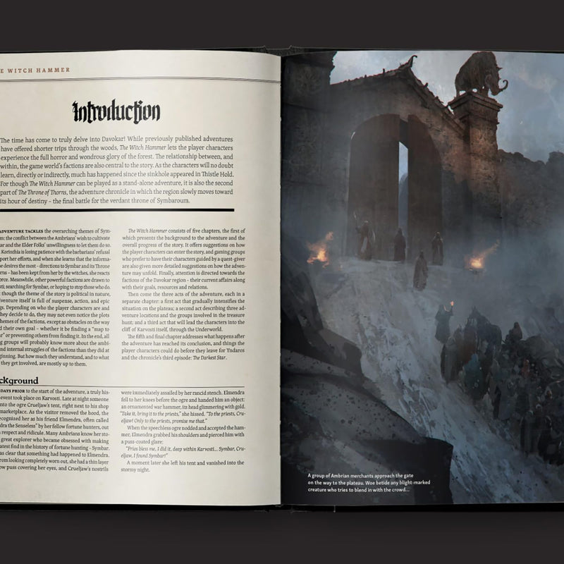 Free League Publishing: Ruins of Symbaroum 5E - Throne of Thorns 1 -Hardcover RPG Supplemental Book, 2 Full Length Adventures for Characters Level 7-9